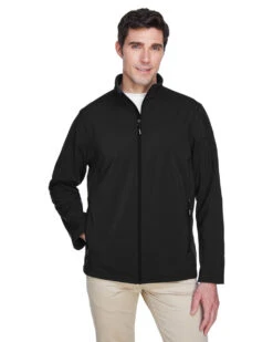 Men's Two-Layer Fleece Bonded Soft Shell Jacket -Gustwillers Clothing Shop Men s Two Layer Fleece Bonded Soft Shell Jacket BLACK 1 77940.1710860880