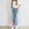 Mikarose Maxi Denim Skirt