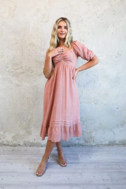 Mikarose The Bronte Dress -Gustwillers Clothing Shop Mikarose The Bronte Dress PINKSAND 2 46004.1710517835