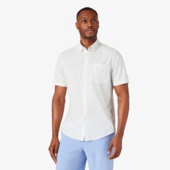 Mizzen And Main Balsam Star Short Sleeve Shirt -Gustwillers Clothing Shop Mizzen and Main Balsam Star Short Sleeve Shirt WHITE 1 92104.1712846558
