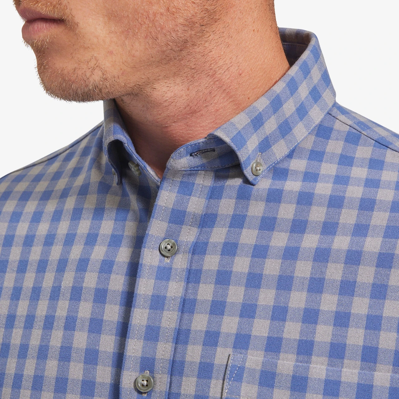Mizzen and Main Blue City Flannel Shirt Mizzen And Main Blue City Flannel Shirt -Gustwillers Clothing Shop Mizzen and Main Blue City Flannel Shirt S 2 80304.1711486700