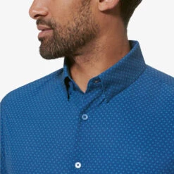 Mizzen And Main Set Sail Ipanema Start Print Dress Shirt 2 Mizzen And Main Set Sail Ipanema Start Print Dress Shirt -Gustwillers Clothing Shop Mizzen and Main Set Sail Ipanema Start Print Dress Shirt S 3 20966.1711486484