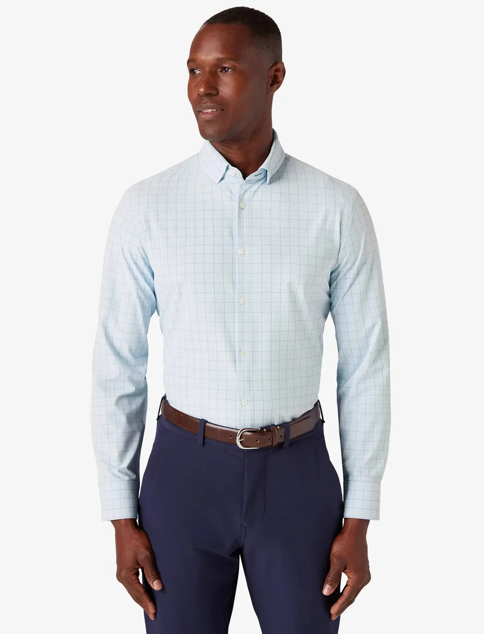 Mizzen and Main Sky Crayton Plaid Leeward Shirt Mizzen And Main Sky Crayton Plaid Leeward Shirt -Gustwillers Clothing Shop Mizzen and Main Sky Crayton Plaid Leeward Shirt S 1 19145.1715287897