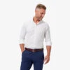 Mizzen And Main White Solid Shirt