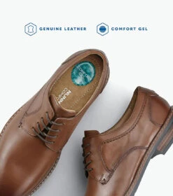 Nunn Bush Hayden Cap Toe Oxford -Gustwillers Clothing Shop Nunn Bush Hayden Cap Toe Oxford COGNAC 4 62619.1718819576