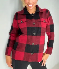 Plaid Pocket Jacket