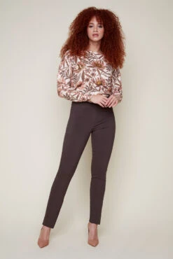 Renuar Cigarette Leg Pant -Gustwillers Clothing Shop Renuar Cigarette Leg Pant CHOCOLAT 4 08633.1717167627