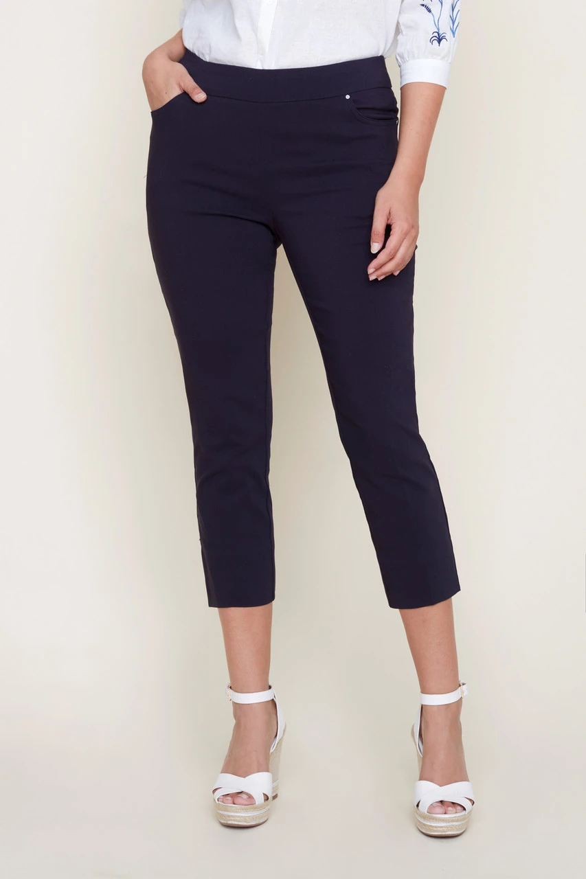 Renuar Pull On 23" Cropped Pant Renuar Pull On 23" Cropped Pant -Gustwillers Clothing Shop Renuar Pull On 23 Cropped Pant S 1 14211.1710521266