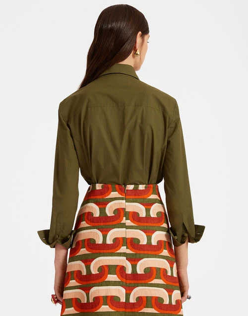 Boy Shirt Solid Camouflage in Crisp Poplin Boy Shirt Solid Camouflage In Crisp Poplin -Gustwillers Clothing Shop SHI0001COT043SOLID GR08 1