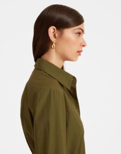 Boy Shirt Solid Camouflage In Crisp Poplin 4 Boy Shirt Solid Camouflage In Crisp Poplin -Gustwillers Clothing Shop SHI0001COT043SOLID GR08 4