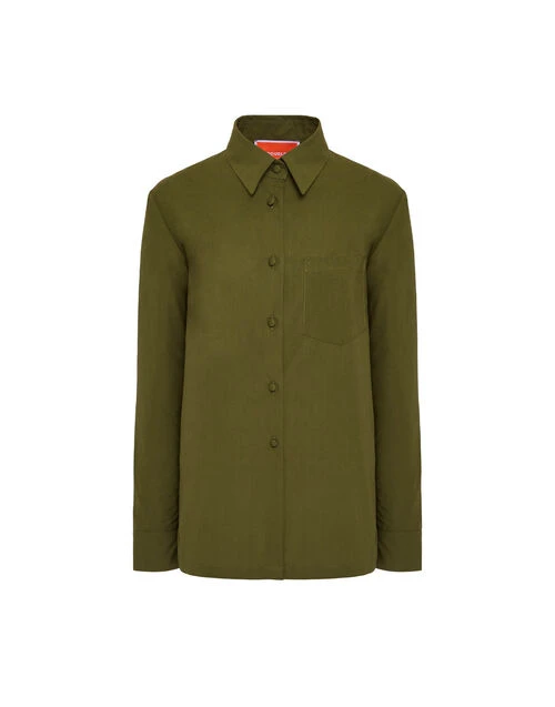 Boy Shirt Solid Camouflage in Crisp Poplin Boy Shirt Solid Camouflage In Crisp Poplin -Gustwillers Clothing Shop SHI0001COT043SOLID GR08 7