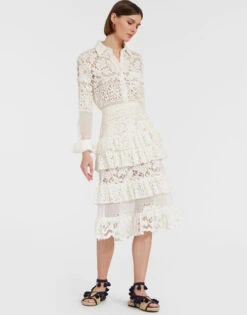 Boy Shirt White In Cotton Lace -Gustwillers Clothing Shop SHI0001EMB028SOLID WH01 3