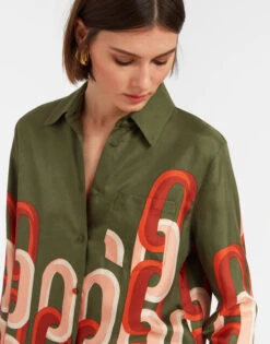 Boy Shirt Prometheus Placée Camouflage In Silk Twill -Gustwillers Clothing Shop SHI0001SIL001EUS02 GR08 2