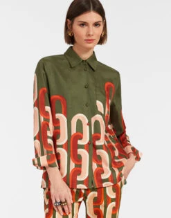 Boy Shirt Prometheus Placée Camouflage In Silk Twill -Gustwillers Clothing Shop SHI0001SIL001EUS02 GR08 4