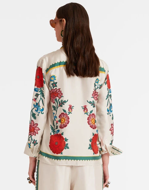 Boy Shirt Dragonflower Placée Multicolor in Silk Twill Boy Shirt Dragonflower Placée Multicolor In Silk Twill -Gustwillers Clothing Shop SHI0040SIL001DRE05 MU01 1