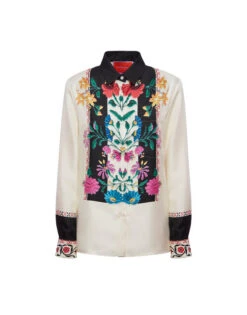 Boy Shirt Plaza Placée Ivory In Silk Twill -Gustwillers Clothing Shop SHI0040SIL006PLA04 WH04 5