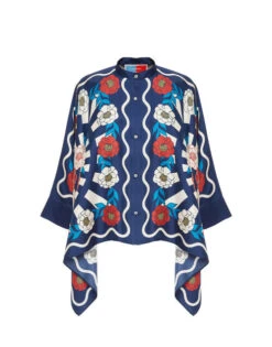 Foulard Shirt Whitsun Placée Blue In Silk Twill -Gustwillers Clothing Shop SHI0059SIL006FSK03 BU03 7