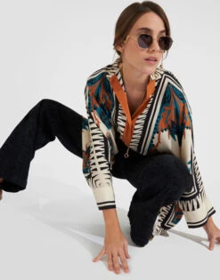 Foulard Shirt Florence Placée In Silk Twill -Gustwillers Clothing Shop SHI0059SIL006 FLO0002 2