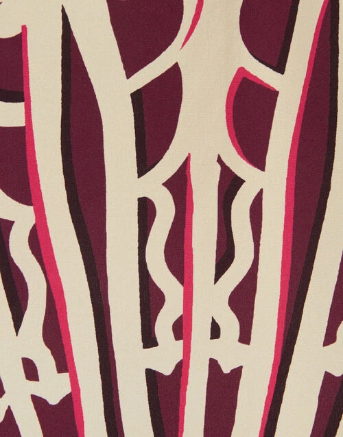 Cerere Blouse Fans Placée Purple in Crepe De Chine Cerere Blouse Fans Placée Purple In Crepe De Chine -Gustwillers Clothing Shop SHI0086CRE002FAN03 PU01 7