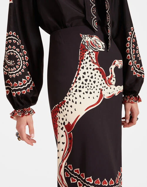 Cerere Blouse Gattopardo Placée Black in Silk Voile Cerere Blouse Gattopardo Placée Black In Silk Voile -Gustwillers Clothing Shop SHI0086SIL009GAT01 BL01 6