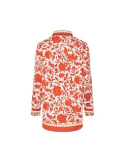 Better Than Your Boyfriend's Shirt Dragonflower Placée Red In Summer Poplin -Gustwillers Clothing Shop SHI0092COT039DRE05 RE01 6