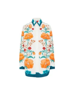 Better Than Your Boyfriend's Shirt Morpheus Placée Orange In Summer Poplin -Gustwillers Clothing Shop SHI0092COT039MOR01 OR02 5