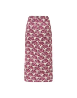 Pencil Skirt Fans Purple In Shot Cotton 6 Pencil Skirt Fans Purple In Shot Cotton -Gustwillers Clothing Shop SKI0011COT005FAN01 PU01 6