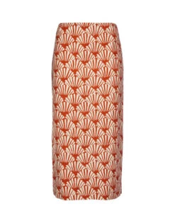 Pencil Skirt Ventaglio In Shot Cotton -Gustwillers Clothing Shop SKI0011COT005 VEN0001 5