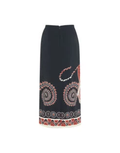 Pencil Skirt Gattopardo Placée Black In Envers Satin -Gustwillers Clothing Shop SKI0022VIS011GAT01 BL01 8