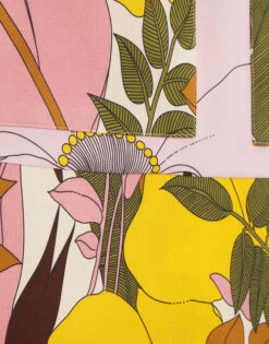 Mini Skirt Big Flower Rose In Heavy Cotton Stretch -Gustwillers Clothing Shop SKI0027COT006BFL03 PI01 6