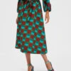 Sardegna Skirt Sfere Grandi Verde In Wool