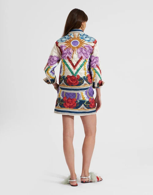 Edie Skirt Taormina Placée Ivory in Twill Edie Skirt Taormina Placée Ivory In Twill -Gustwillers Clothing Shop SKI0091POL002LRT01 WH04 1