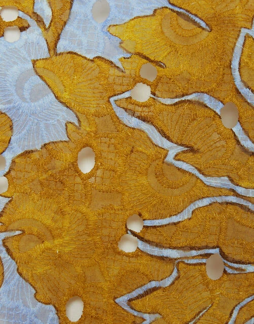 Drawstring Skirt Tangle Light Blue in Printed Lace Drawstring Skirt Tangle Light Blue In Printed Lace -Gustwillers Clothing Shop SKI0098EMB031TAN01 BU01 9