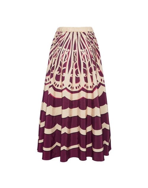 Drawstring Skirt Fans Placée Purple in Faille Drawstring Skirt Fans Placée Purple In Faille -Gustwillers Clothing Shop SKI0106FAI002FAN03 PU01 5