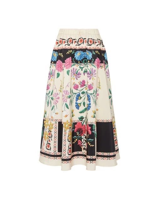 Drawstring Skirt Plaza Placée Ivory in Faille Drawstring Skirt Plaza Placée Ivory In Faille -Gustwillers Clothing Shop SKI0106FAI002PLA04 WH04 6