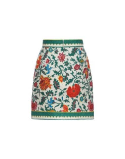 Baia Mini Skirt Dragonflower Mini Multicolor In Shot Cotton -Gustwillers Clothing Shop SKI0108COT005DRE02 MU01 8