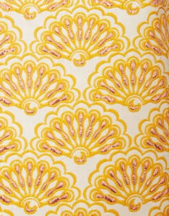 Pincho Mini Skirt Fans Gold In Jacquard -Gustwillers Clothing Shop SKI0115JCQ072FAN02 YE05 6