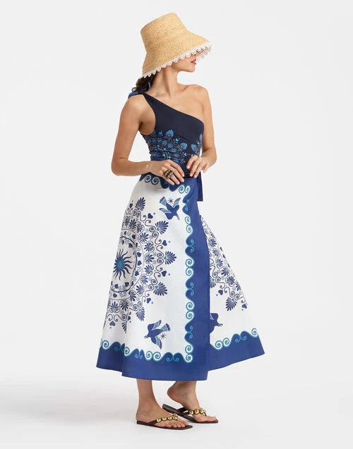 Flipper Skirt Olympus Placée Cream in Cotton Voile Flipper Skirt Olympus Placée Cream In Cotton Voile -Gustwillers Clothing Shop SKI0122COT056OLY01 WH03 0