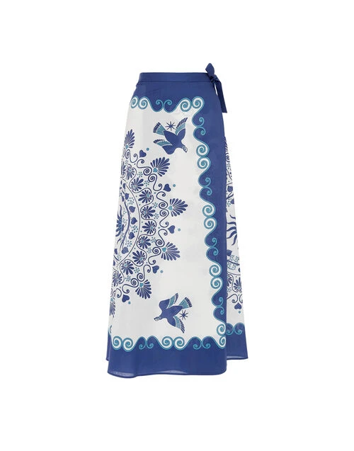 Flipper Skirt Olympus Placée Cream in Cotton Voile Flipper Skirt Olympus Placée Cream In Cotton Voile -Gustwillers Clothing Shop SKI0122COT056OLY01 WH03 7