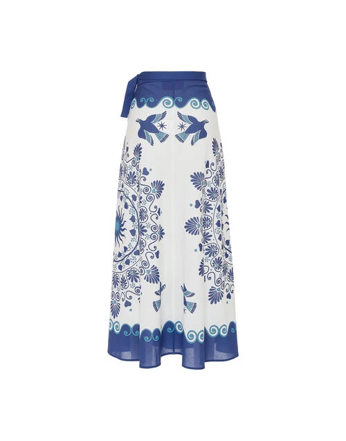 Flipper Skirt Olympus Placée Cream in Cotton Voile Flipper Skirt Olympus Placée Cream In Cotton Voile -Gustwillers Clothing Shop SKI0122COT056OLY01 WH03 8