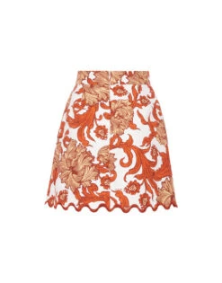 Baia Mini Skirt Reef White In Shot Cotton 6 Baia Mini Skirt Reef White In Shot Cotton -Gustwillers Clothing Shop SKI0124COT005REE01 WH01 8