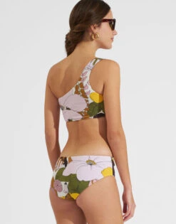 Goddess Bikini Top Big Flower Rose In Piquet Lycra -Gustwillers Clothing Shop SWI0024LYC002BFL03 PI01 2