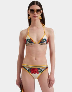 Bikini Top Taormina Placée Ivory In Lycra -Gustwillers Clothing Shop SWI0032LYC003LRT01 WH04 1