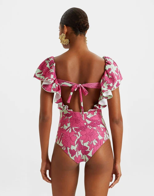 Scarlett Swimsuit Lilium Purple in Piquet Lycra Scarlett Swimsuit Lilium Purple In Piquet Lycra -Gustwillers Clothing Shop SWI0034LYC002LIL01 PU01 1