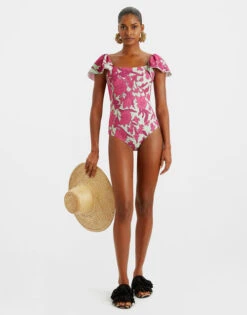 Scarlett Swimsuit Lilium Purple In Piquet Lycra 3 Scarlett Swimsuit Lilium Purple In Piquet Lycra -Gustwillers Clothing Shop SWI0034LYC002LIL01 PU01 3