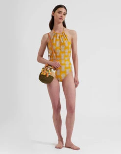 Esther Swimsuit Pineapple Sunflower In Lycra