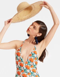 Sexy Swimsuit Morpheus Orange In Lycra -Gustwillers Clothing Shop SWI0036LYC001OPI01 OR02 3