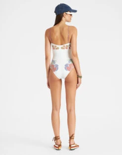 Elle Swimsuit Grenadilla Placée Off White In Lycra -Gustwillers Clothing Shop SWI0055LYC006GRN01 WH05 2