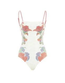 Elle Swimsuit Grenadilla Placée Off White In Lycra -Gustwillers Clothing Shop SWI0055LYC006GRN01 WH05 4