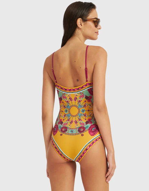 Elle Swimsuit Zodiac Placée Marigold in Supreme Lycra Elle Swimsuit Zodiac Placée Marigold In Supreme Lycra -Gustwillers Clothing Shop SWI0055LYC006ZOD01 OR05 1
